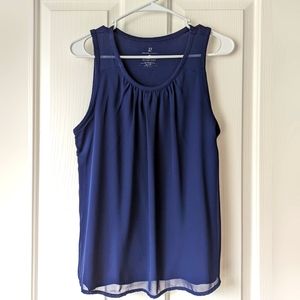 Mixed media work blouse